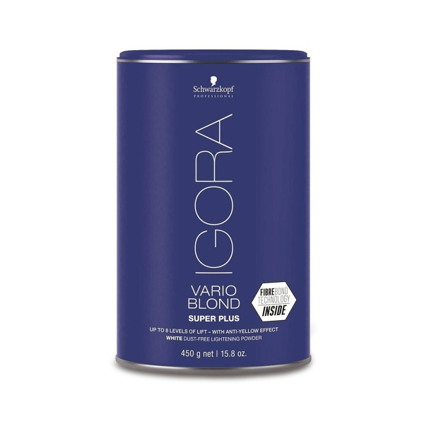 Schwarzkopf Professional Осветляющий порошок без пыли Igora Vario Blond Super Plus, синий, 450 гр купить