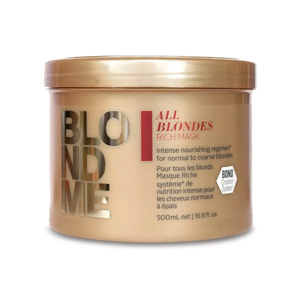 Schwarzkopf Professional Обогащенная маска BlondMe Rich Mask, 500 мл купить