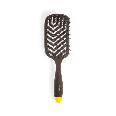 Dewal Pro Щетка массажная Banana Black прямоугольная продувная, пластиковый штифт/натуральная щетина, 13 рядов купить