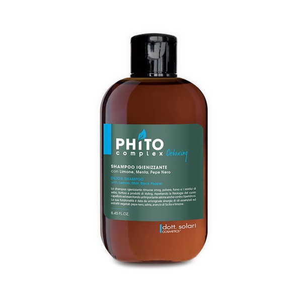 Dott.Solari Cosmetics Шампунь-детокс для очищения волос и восстановления баланса кожи головы Phitocomplex Detox, 250 мл купить