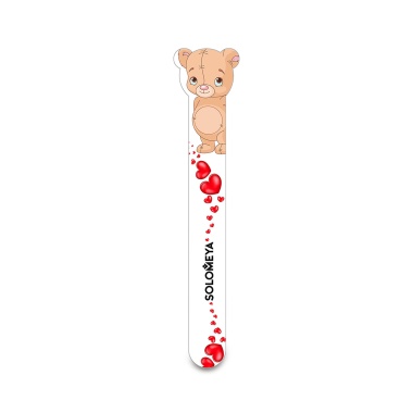 Solomeya Пилка для натуральных и искусственных ногтей Плюшевый мишка Teddy Bear Nail File, 180/220 грит купить