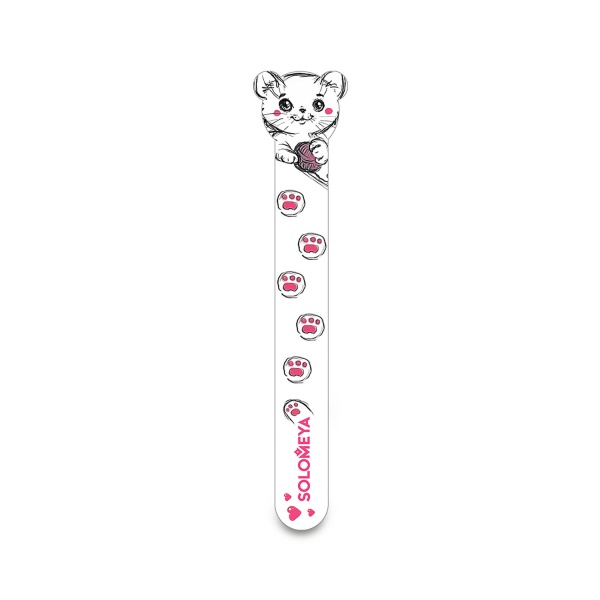 Solomeya Пилка для натуральных и искусственных ногтей Игривый Котенок Playful Kitten Nail File, 180/220 грит купить