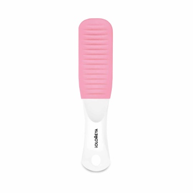 Solomeya Педикюрная пилка с микромассажем Pedicure Nailfile with Micromassage, Розовый кварц Pink Quartz, 80/150 грит купить