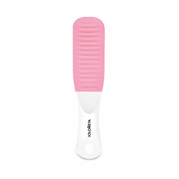 Solomeya Педикюрная пилка с микромассажем Pedicure Nailfile with Micromassage, Розовый кварц Pink Quartz, 80/150 грит купить