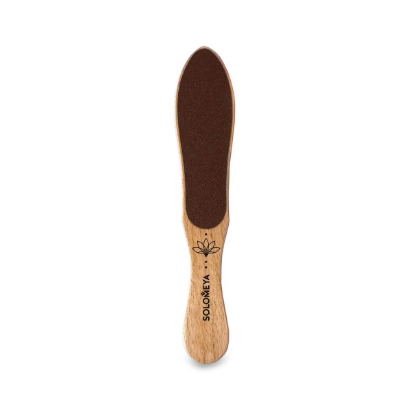 Solomeya Профессиональная деревянная педикюрная пилка в форме стопы Professional Wooden Foot File Foot Shape, 80/150 грит купить