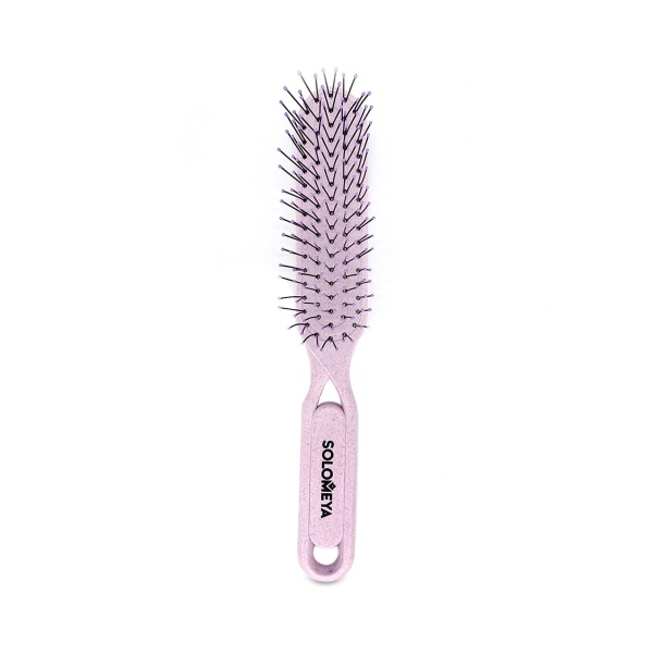 Solomeya Расческа для распутывания сухих и влажных волос Detangler HairBrush for Wet & Dry Hair Pastel, пастельно-сиреневая купить