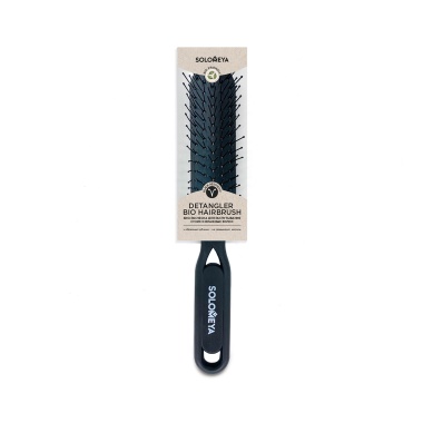 Solomeya Расческа для распутывания сухих и влажных волос Detangler HairBrush for Wet & Dry Hair Aesthetic, черная купить
