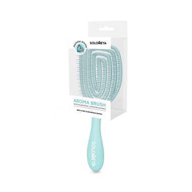 Solomeya Расческа для сухих и влажных волос Wet Detangler Brush Oval Jasmine, аромат жасмина MZ0011 купить