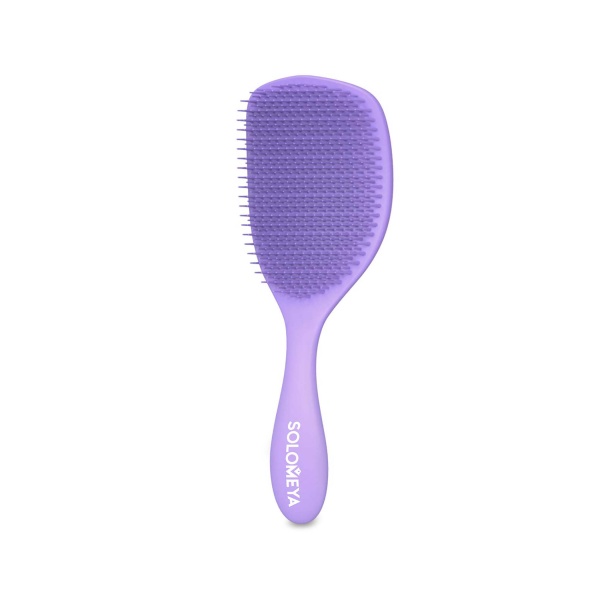 Solomeya Расческа для сухих и влажных волос Wet Detangler Brush Cushion Lavender, аромат лаванды MZ0015 купить