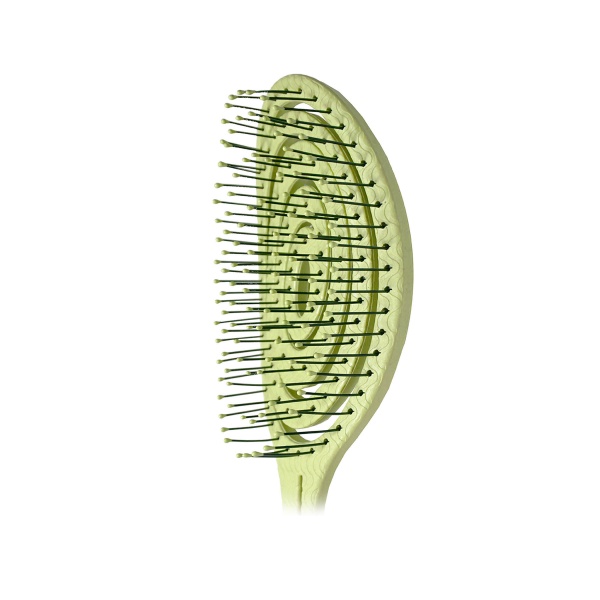 Solomeya Подвижная био-расческа для волос Detangling Bio Hair Brush Green, зеленая купить