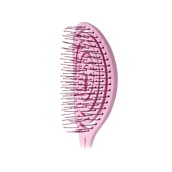 Solomeya Подвижная биорасческа для волос Detangling Bio Hair Brush Light pink, светлорозовая
