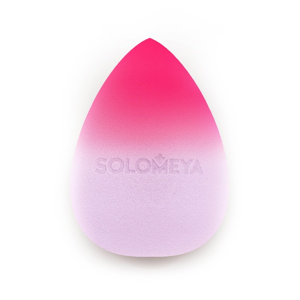 Solomeya Косметический спонж для макияжа меняющий цвет Color Changing Blending Sponge, purple-pink купить