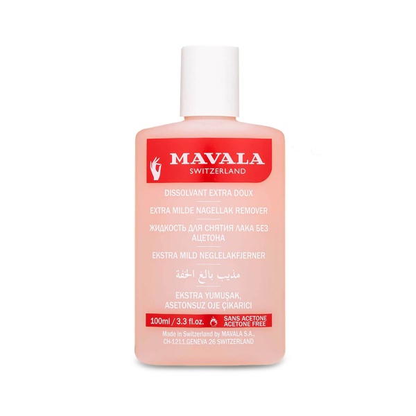 Mavala Жидкость для снятия лака Nail Polish Remover Pink 91220, розовая, 100 мл купить