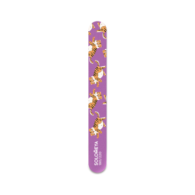 Solomeya Пилка для ногтей Cute Tiger Nail File, 180/220 грит, 1 шт купить