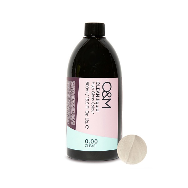 О&M Гель-краска для волос Clean.liquid High Gloss Colour, 0.00 Clear прозрачный, 500 мл купить