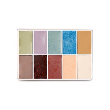 Maqpro Палетка 10 цветов Fard Crème, Pastel, 15 мл купить