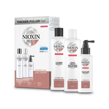 Nioxin Набор Система 3 для окрашенных волос с тенденцией к истончению XXL: Шампунь + Кондиционер + Маска, 300 мл + 300 мл + 100 мл купить