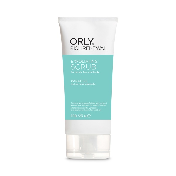 Orly Скраб для рук, ног и тела Rich Renewal Scrub Paradise, с ароматом личи и граната, 237 мл купить