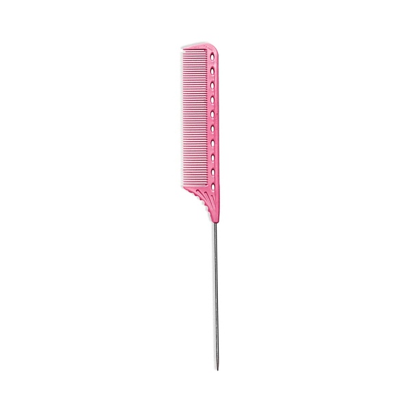 Y.S.Park Расческа с металлическим хвостиком YS-102, розовая купить