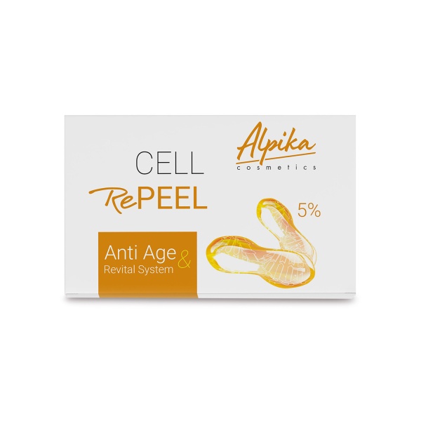 Alpika Cosmetics Набор Cell RePEEL 5% Anti Age & Revital System: мультикислотный пилинг с янтарной кислотой 5%, маска Reparant Sensitive, тоник Postpeeling, крем SPF-50 Solar Protect, 2 мл + 2,5 мл + 30 мл + 2 мл купить