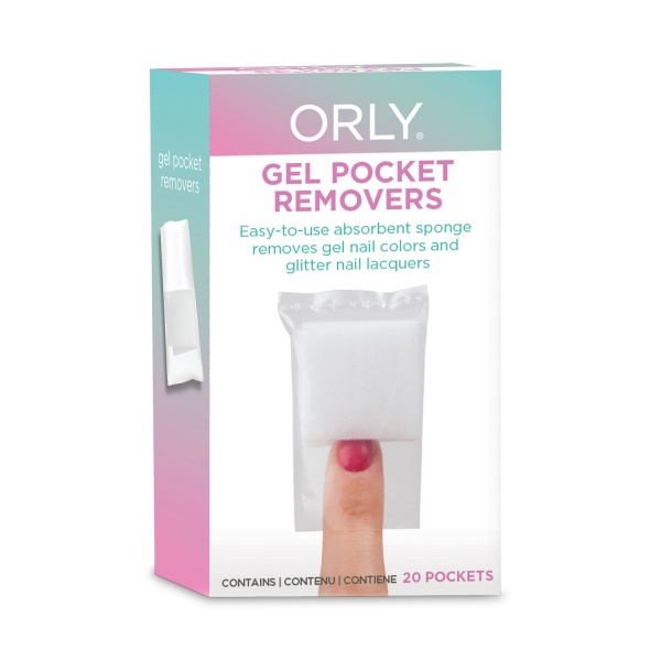 Orly Пакетики для растворения гель-лака и лака с блестками Pocket Removers, 20 шт/уп купить