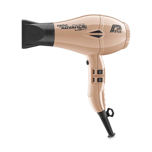 Parlux Фен с ионизацией Advance Light Ceramic+Ionic, 2200 Вт, 2 насадки, светло-золотой купить