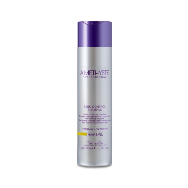 Farmavita Шампунь для жирной кожи головы Amethyste Regulate Sebo Controll Shampoo, 250 мл купить