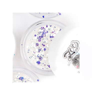 Zoo Nail Art Шестигранники микс Диско соты, радужный блеск, 2 гр купить