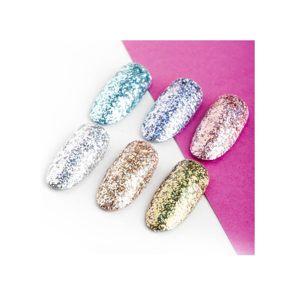 Zoo Nail Art Глиттер голографический Магия Блеска, №1245 шампань, 2 гр купить
