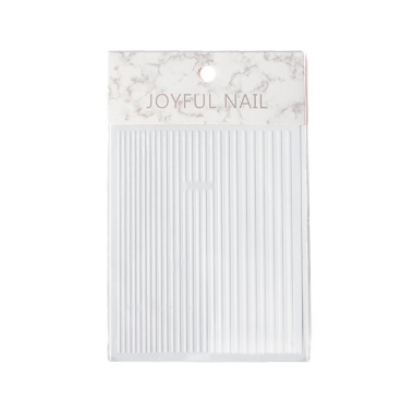 Zoo Nail Art Наклейки Полосочки, №1409 белые купить