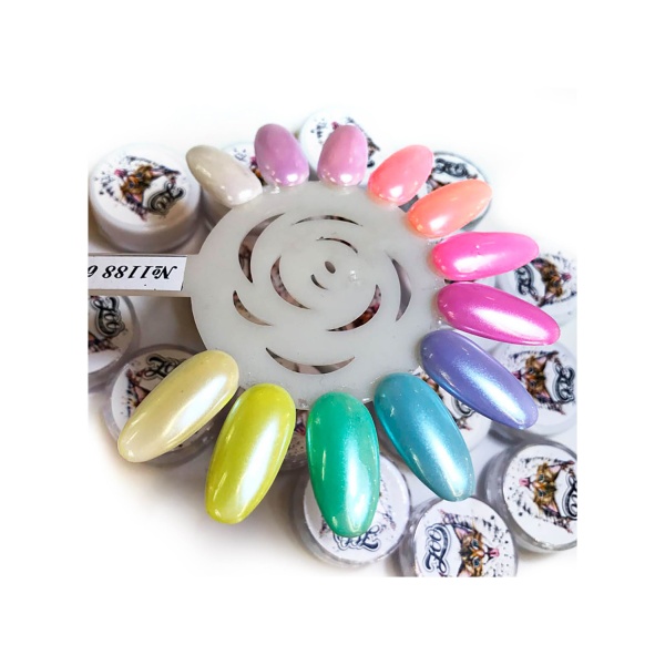 Zoo Nail Art Пигмент перламутровый Белая жемчужина, 1 гр купить