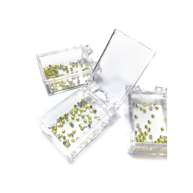 Zoo Nail Art Стразы стеклянные в прямоугольном боксе Citrine, №1103 SS4, 1.5 мм, 100 шт купить