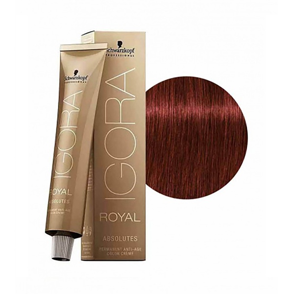 Schwarzkopf Professional Краска для волос Igora Absolute, 6-80 темный русый красный натуральный, 60 мл купить
