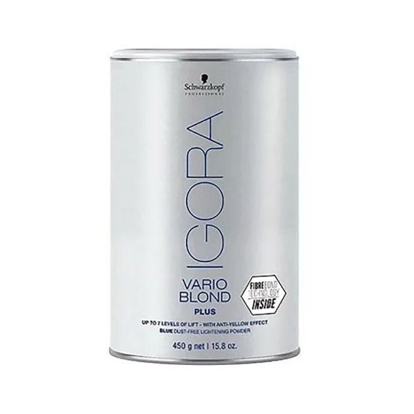 Schwarzkopf Professional Осветляющий порошок без пыли Igora Vario Blond Plus, серый, 450 гр купить