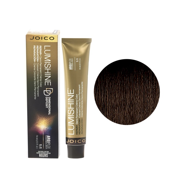 Joico Крем-краска перманентная Lumishine, DD3NG/Крем-краска Темно-Коричневый Натурально-Золотистый, 74 мл купить