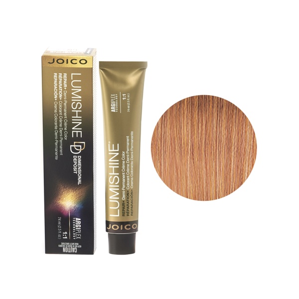 Joico Крем-краска перманентная Lumishine, DD8NRG/Крем-краска Блондин Натурально-Красно-Золотистый, 74 мл купить