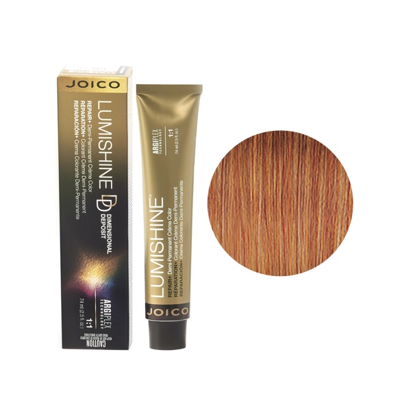 Joico Крем-краска перманентная Lumishine, DD6nrg Крем-краска Темный Блондин Натурально-Красно-Золотистый, 74 мл купить