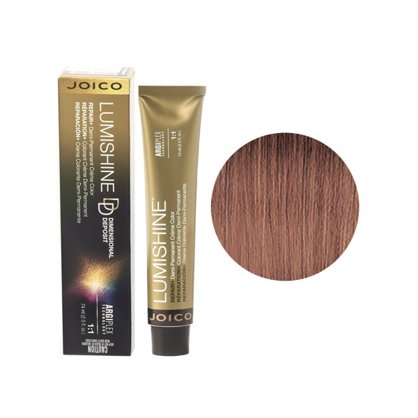 Joico Крем-краска перманентная Lumishine, DD5nrg Крем-краска Светло-Коричневый Натурально-Красно-Золотистый, 74 мл купить