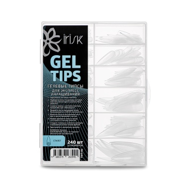 Irisk Professional Гелевые типсы Gel Tips, Т011-02 стилет, 240 шт купить