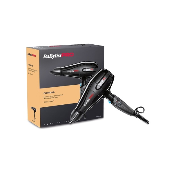 BaByliss Pro Фен Caruso-HQ Dryer Ionic, BAB6970IE, черный, 2400 Вт купить