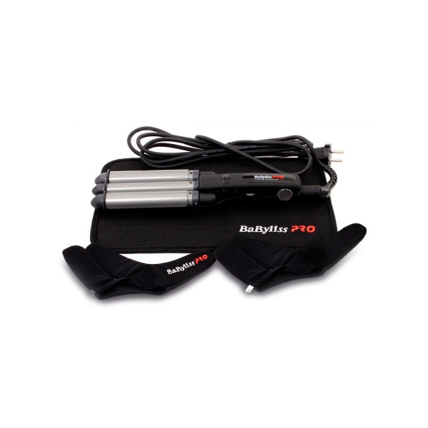 BaByliss Pro Плойка Titanium Tourmaline Triple Barrel Waver BAB2269TTE, с терморегулятором, 22/19/22 мм купить