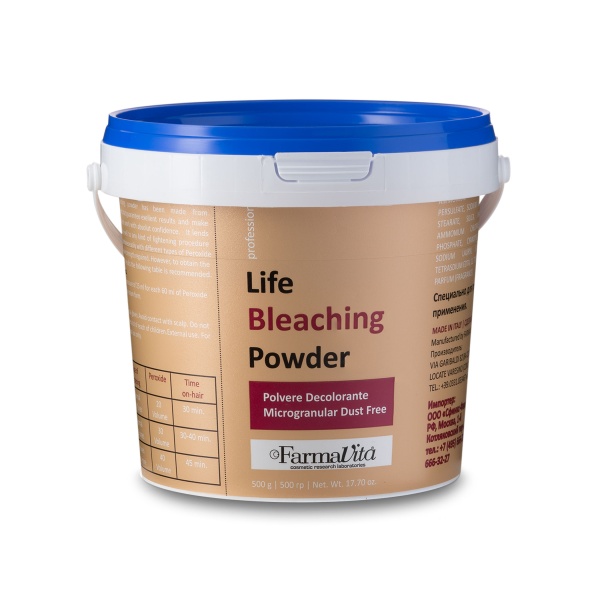 Farmavita Обесцвечивающий порошок Life Bleaching Powder, синий, 500 гр купить