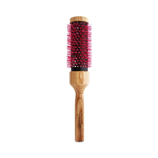 Tek Щетка с квадратной деревянной ручкой для волос Ceramik Antibacteric Round Brush Oxy, 36 мм купить