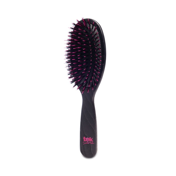 Tek Щетка для волос большая овальная с щетиной кабана и нейлоном Big Oval Brush with Pure Wild Boar Bristles and Nylon купить