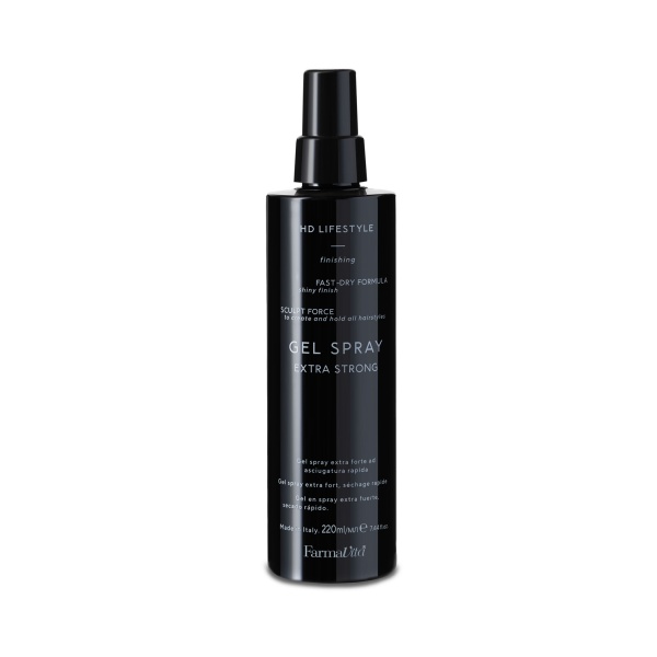 Farmavita Моделирующий гель-спрей сверхсильной фиксации HD Extra Strong Gel Spray, 220 мл купить