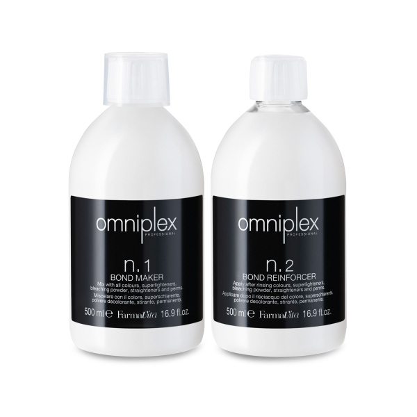 Farmavita Средства для защиты и восстановления Omniplex Salon Kit: N.1, 500 мл + N.2, 500 мл купить