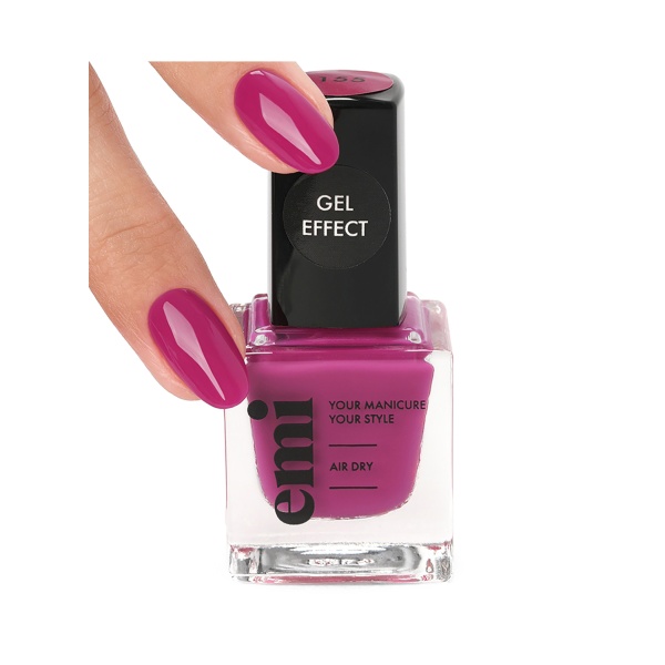 E.Mi Ультрастойкий лак Gel Effect, №155 Малиновая нега, 9 мл купить