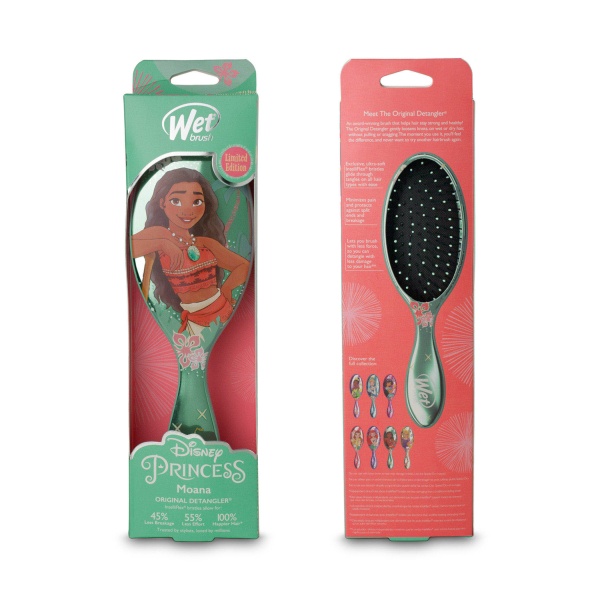Wet Brush Щетка для спутанных волос Моана Disney Princess Wholehearted Moana, бирюзовая купить