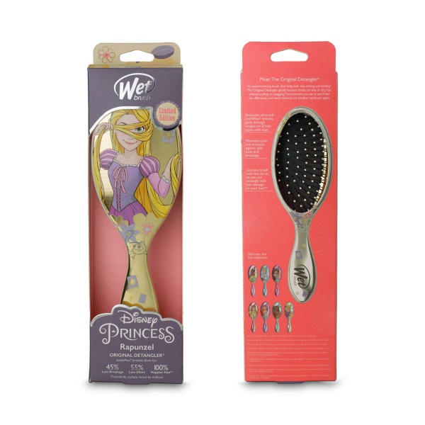 Wet Brush Щетка для спутанных волос Рапунцель Disney Princess Wholehearted Rapunzel, серебряная купить