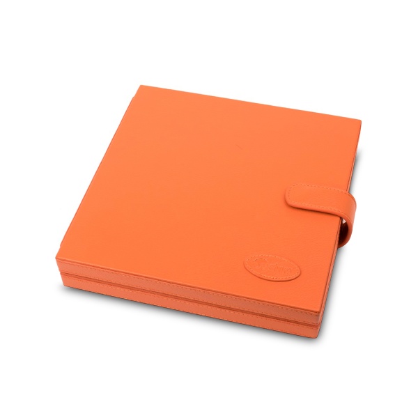 Ginko Футляр для ножниц кожаный, 7 слотов, оранжевый купить